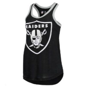 Las Vegas Raiders Women's Tater Burnout Tank Top - Black XXL